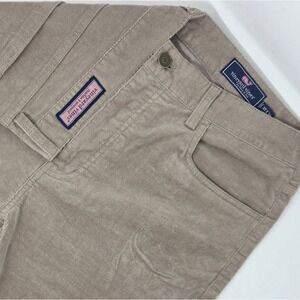 Vineyard Vines 5 Pocket Corduroy Pants Mens Sz 35X30 Beige Tan Stretch Preppy